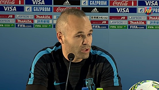 Andres Iniesta en Yokohama.