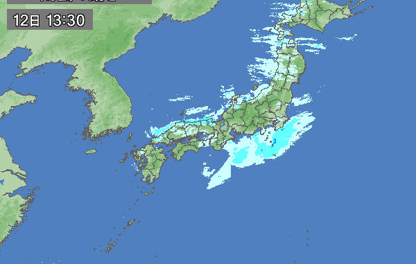Frente frio en el Pacifico japones
