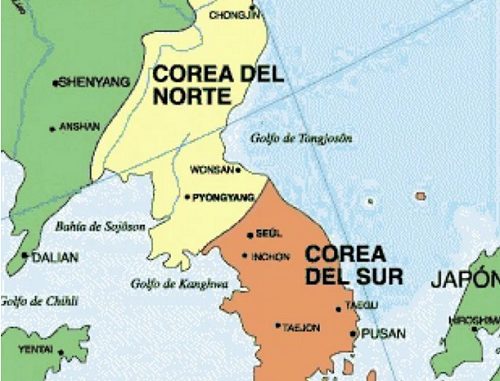 Mapa de Corea del Norte