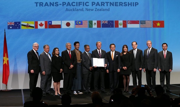 Firma del TPP en Nueva Zelanda