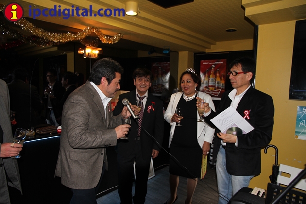 El cónsul Jorge Jallo, Manuel Miyashiro, Jannet Flores y Fernando Sea. 