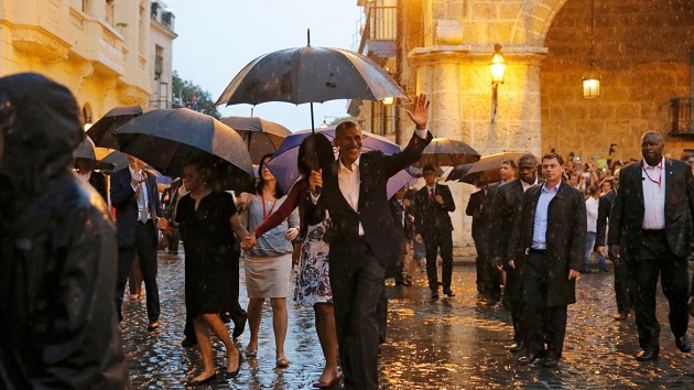 Obama en la calles de La Habana