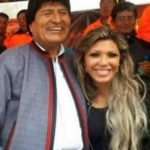 Evo Morales y su expareja Gabriela Zapata.