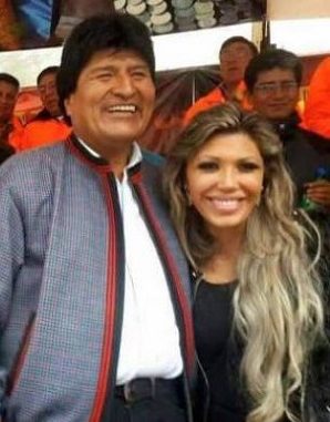 Evo Morales y su expareja Gabriela Zapata