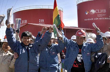 Las nacionalizaciones de Bolivia