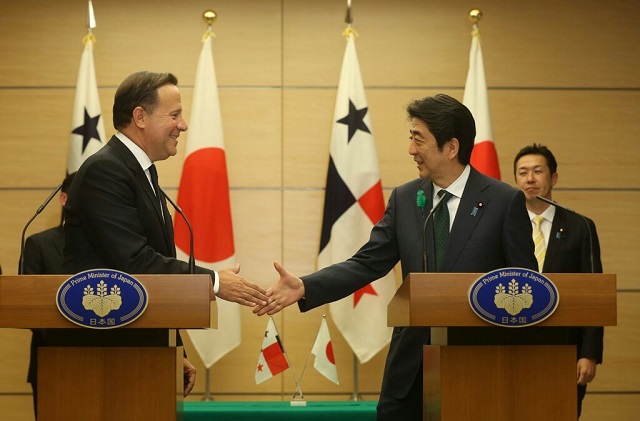 Líderes de Panamá y Japón (foto presidencia.gob.pa)