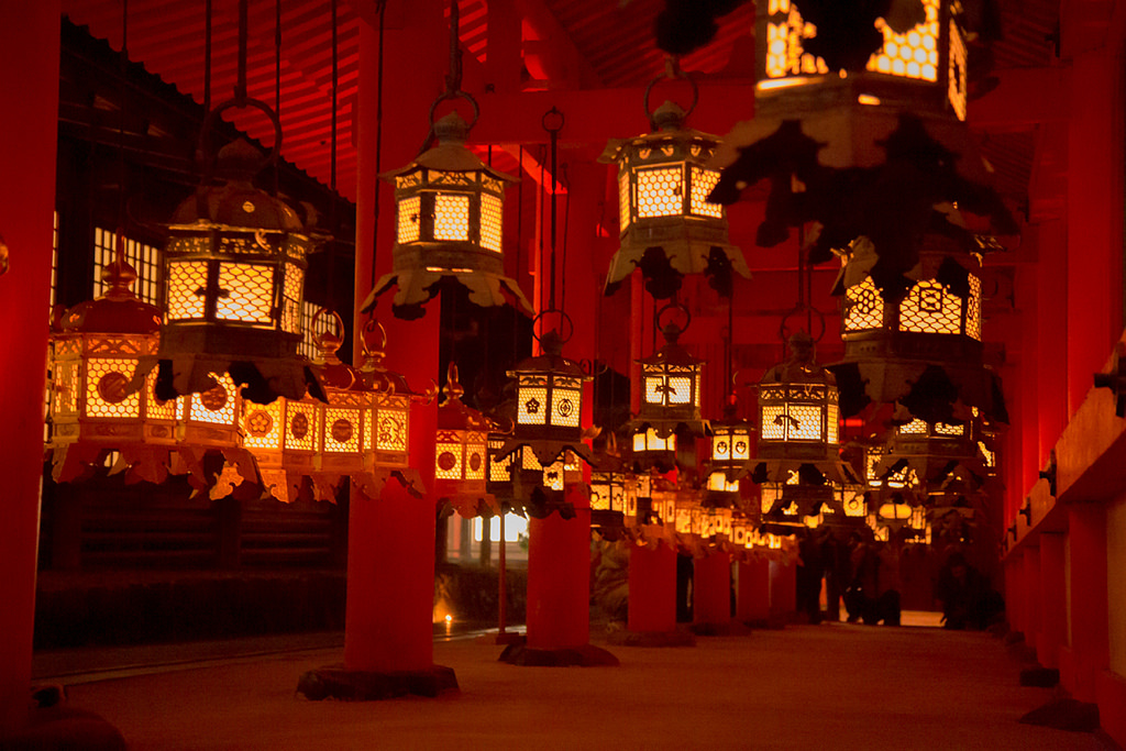 8.Kasuga Taisha no Mantoro en Nara