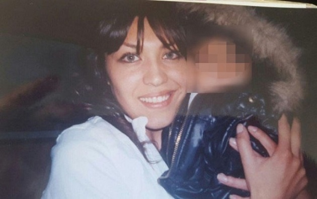 Gabriela Zapata con el supuesto hijo de Evo.