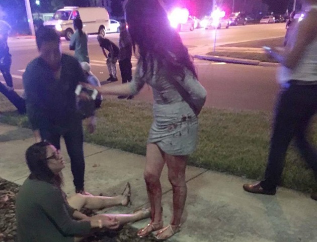 Sobrevivientes del ataque en Orlando. EFE