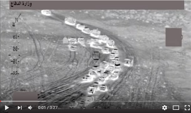 Imagen de ataque aereo en Irak
