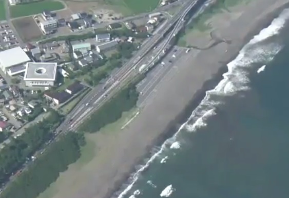 Playa donde fueron encontrados los cuerpos.