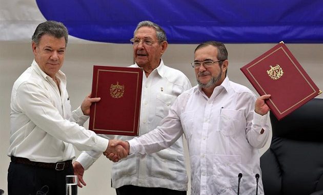 Acuerdo de paz en La Habana. Foto EFE