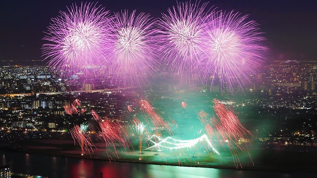 Festival de fuegos artificiales de Ichikawa, Chiba (foto Ichikawa)