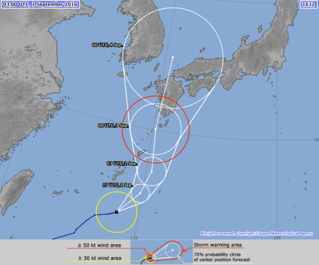 Reporte de la Agencia Meteorológica de Japón.