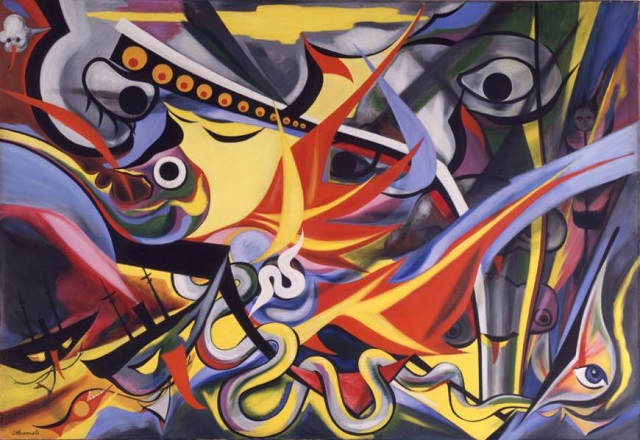 "Hombres en llamas", Taro Okamoto.