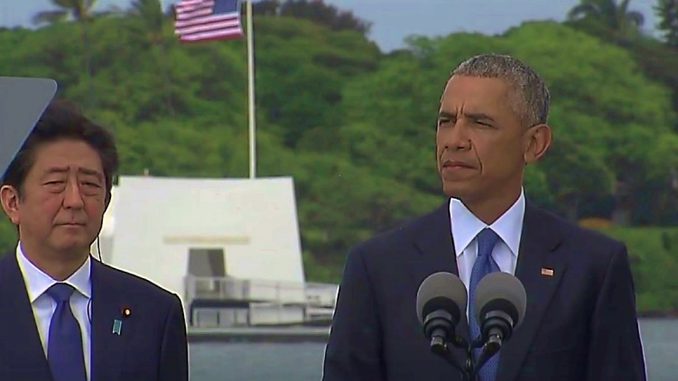 Abe y Obama en Pearl Harbor