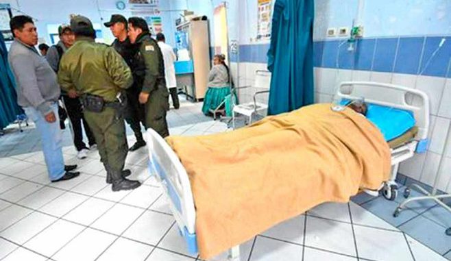Padre de Abigail en el hospital