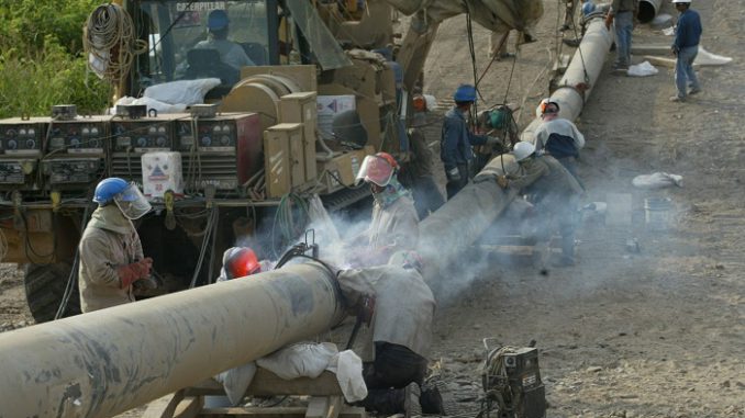 Construccion del Gaseoducto Sur Peruano