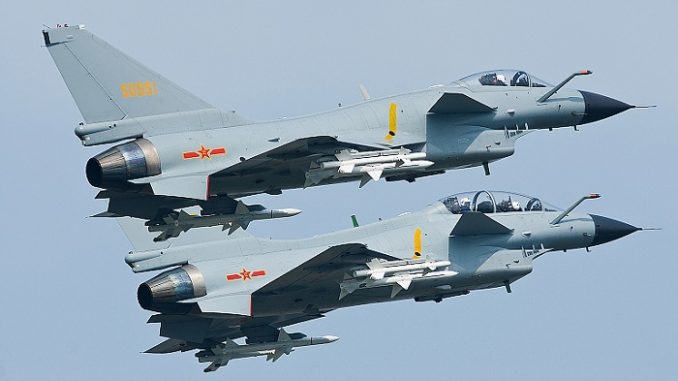 Aviones caza chinos de la clase J10