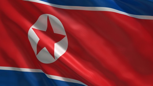 Bandera de Corea del Norte