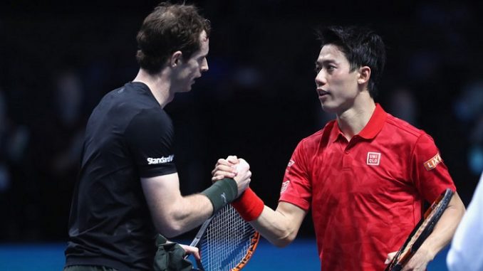 El japonés cayó ante Murray en buen partido.