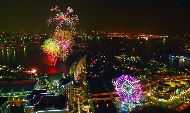 Imagen del hanabi del año pasado en Yokohama