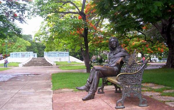 Parque Jhon Lennon en La Habana, Cuba.