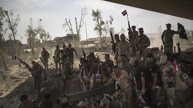 Tropas iraquíes en la ofensiva sobre Mosul.