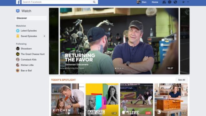 Watch, el YouYube de Facebook