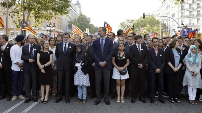 El rey Felipe VI en la manifestación