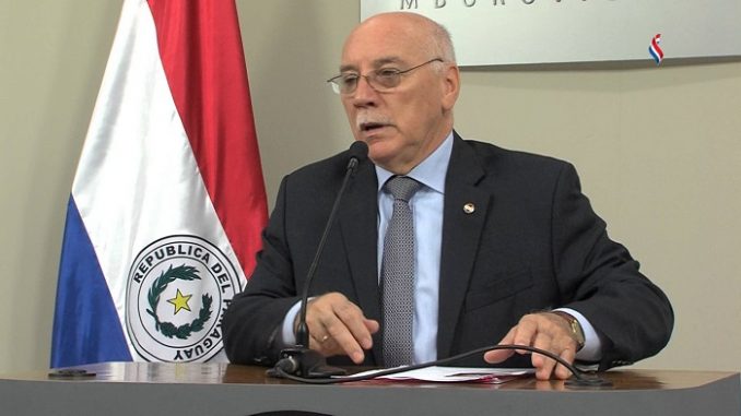 Canciller paraguayo, Eladio Loayza