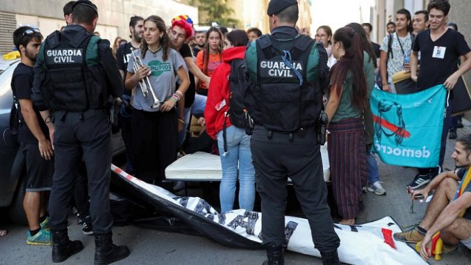 La Guardia Civil en Barcelona