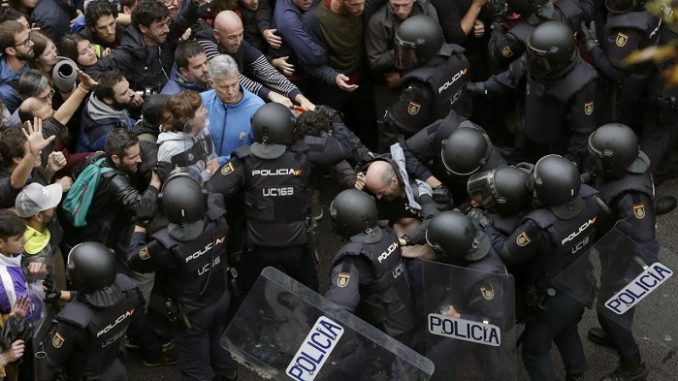 Enfrentamiento en Cataluña