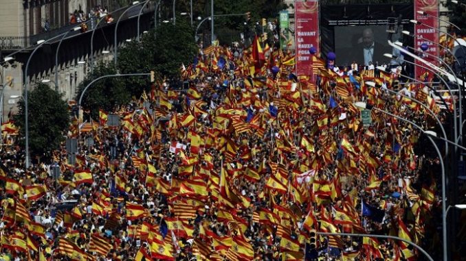Marcha multitudinaria en Barcelona hoy