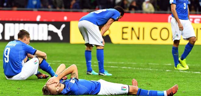 Italia no va al mundial por primera vez desde 1958.