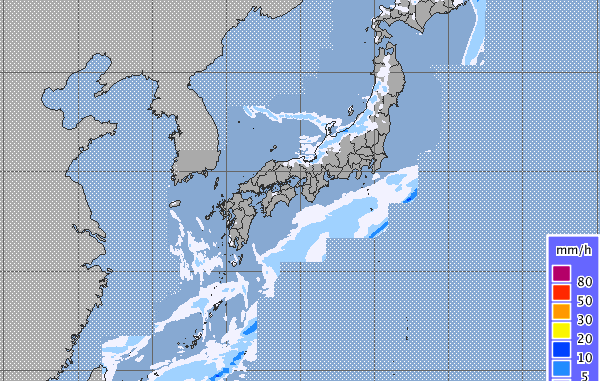 Informacion del radar japonés