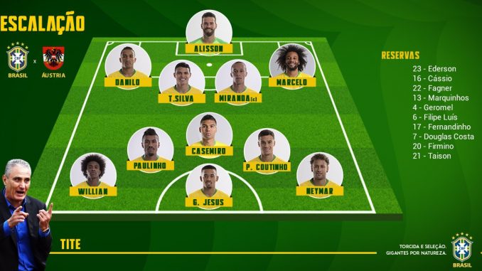 Así jugó Brasil ante Austria