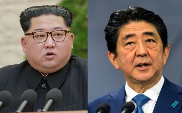 Kim Jong-un y Shinzo Abe