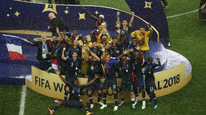 Festejo del campeon