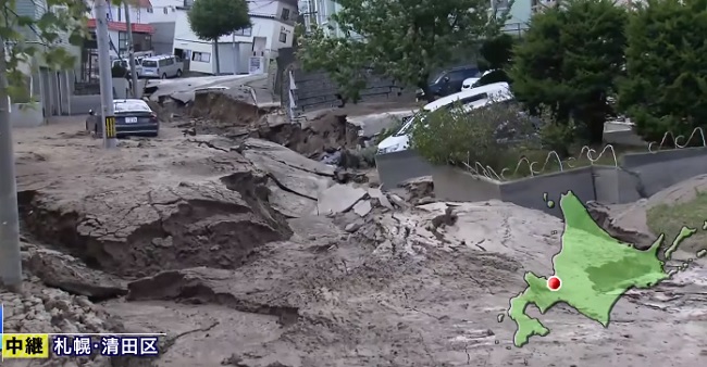 Terremoto en Hokkaido