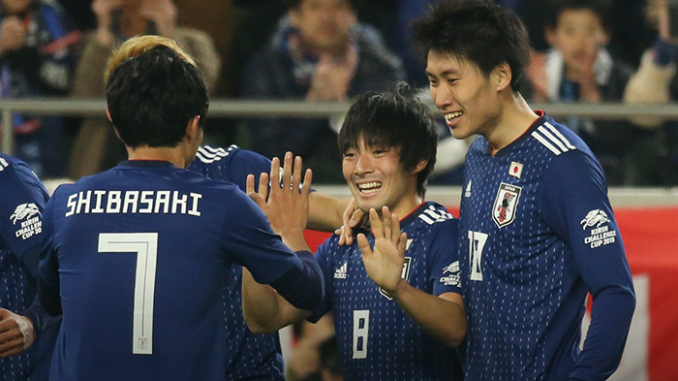 Nakajima, marcó y jugó un buen partido ante Bolivia