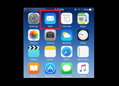 App de Mail en iPhone
