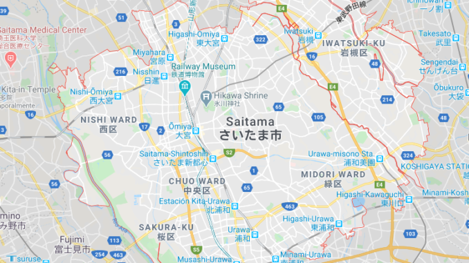 Mapa de Saitama