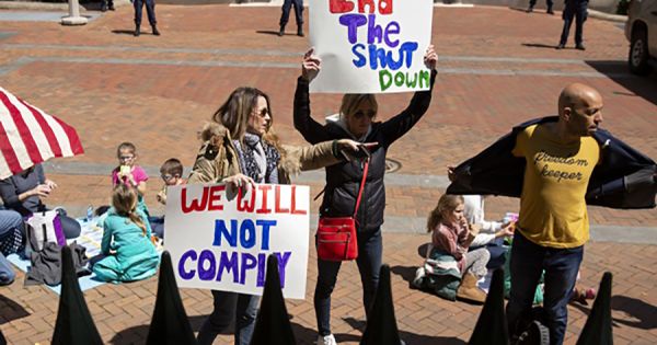 Protesta en Virginia