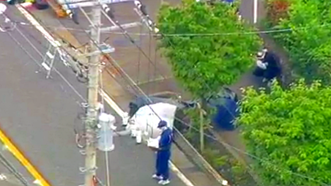 Ataque contra una anciana en Ome, Tokio (Asahi TV)