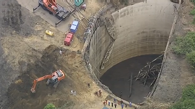 Tanque de almacenamiento en Yokohama (Asahi TV)