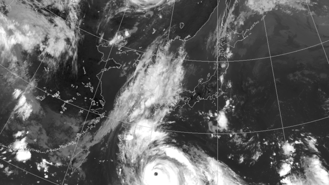 Tifón 10. Agencia Meteorológica de Japón