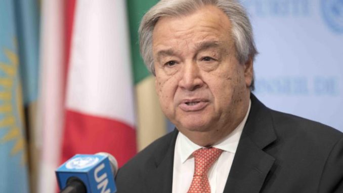 Antonio Guterres, secretario general de la ONU