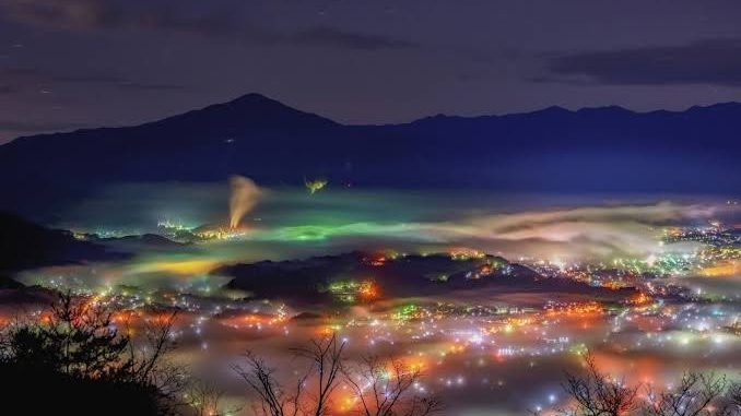 Mar de nubes sobre Chichibu, Saitama