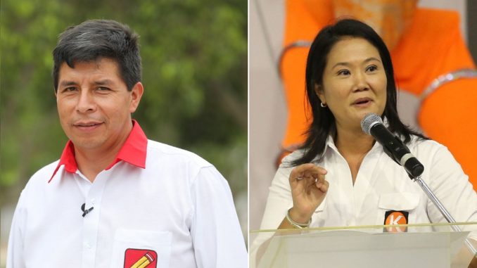 Pedro Castillo y Keiko Fujimori